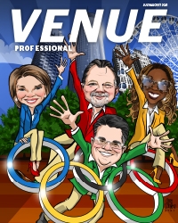 cover of VP mag with cartoon caricatures of IAVM Board