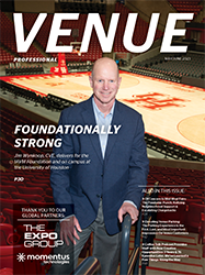 cover of Venue Professional magazine