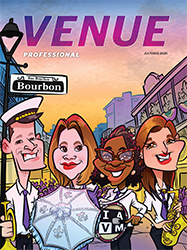 VP magazine cover with cartoon caricatures of IAVM Board