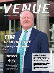 Venue Professional magazine cover with Tim Hemphill, CVP