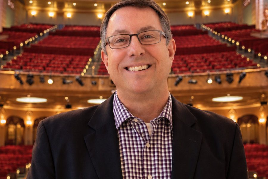 Michael Silva portrait in Paramount Theatre